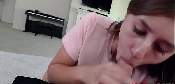  Brunette Skinny Sister Plays Games With Brother- Kourtney Rae